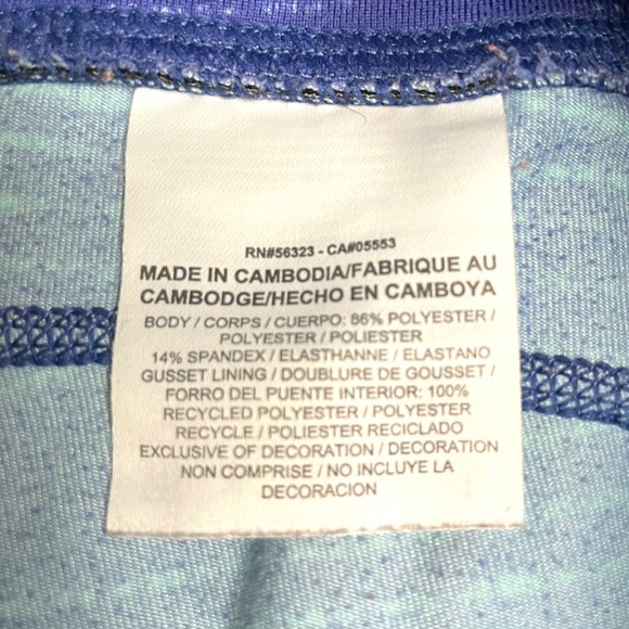 Nike Running - Epic Luxe Cropped Legging - Blue/White - Size S - Picture 8 of 8